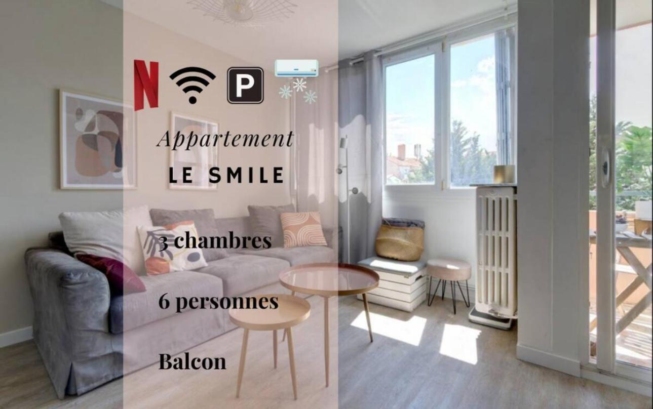 Le Smile - 3 Bedrooms - 8Pers - Parking - Centre Gare Montpellier Esterno foto